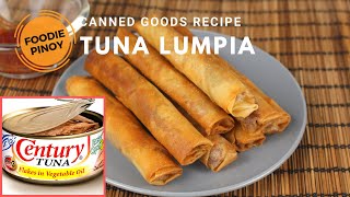 Tuna Lumpia Shanghai  a healthier Spring roll alternative Canned good recipe during quarantine