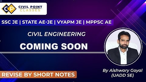 coming soon series|| prepare  technical (civil engineering) by Short Notes|| by AISHWARY GOYAL SE