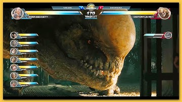 D-Rex vs Mercenaries Final Battle with Healthbars | Concept Gameplay Video