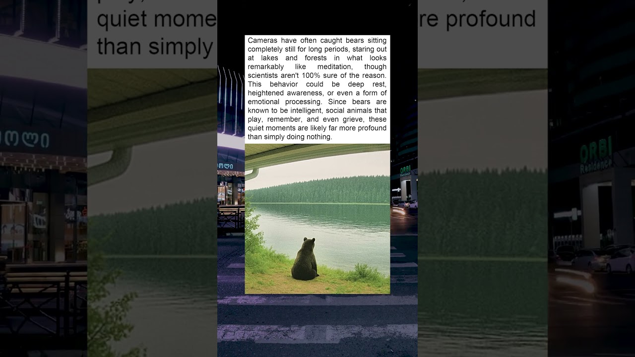 When even a bear needs a moment… ❤️ 