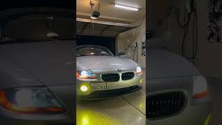 Installed Lasfit LD Plus LED Switchback lights for my fog lights on BMW Z4 #lasfit #led #bmw #z4