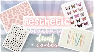 Aesthetic Bloxburg Decals Codes Cute Decals Youtube - roblox decals for bloxburg