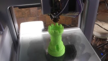 Cubify Cube 3d 2nd Generation Printer PLA Test Rook