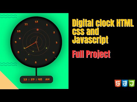 Create a Digital Clock with HTML CSS and JavaScript A Beginner's Project