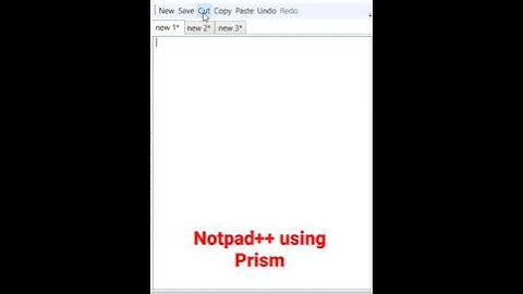 Notepad++ using Prism #Shorts