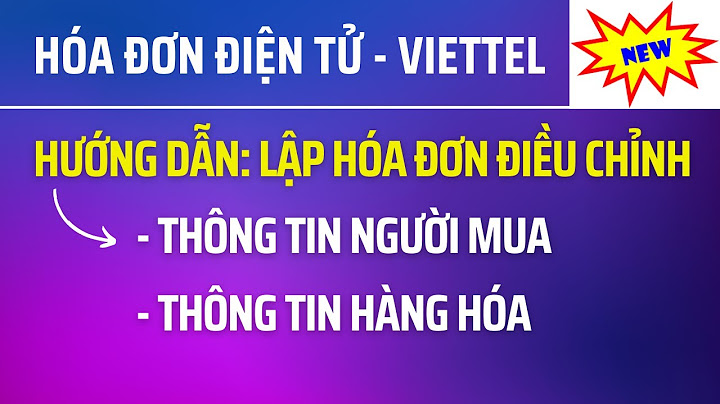 Mẫu điều chỉnh hóa đơn điện tử