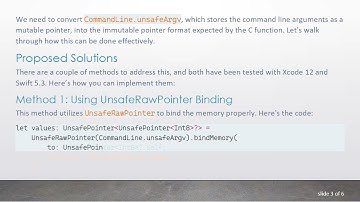 Mastering Swift C Interoperability: Passing Swift Argv to C argv