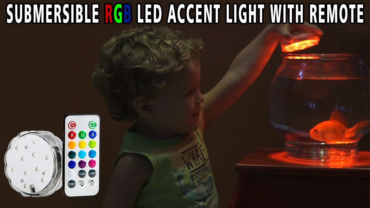 Super Bright LEDs Submersible RGB 10 LED Accent Light w/ Remote