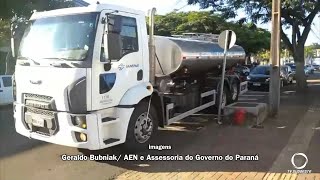 Caminhões-pipa da Sanepar seguem para o Rio Grande do...