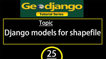 Django models for shapefile