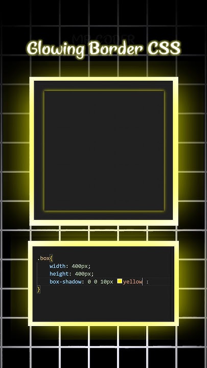 CSS Glowing Border Effect ! 🔥 - YouTube