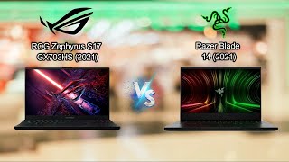 ROG Zephyrus S17 GX703HS (2021) vs Razer Blade 14 (2021) | Which WOULD you TAKE ?