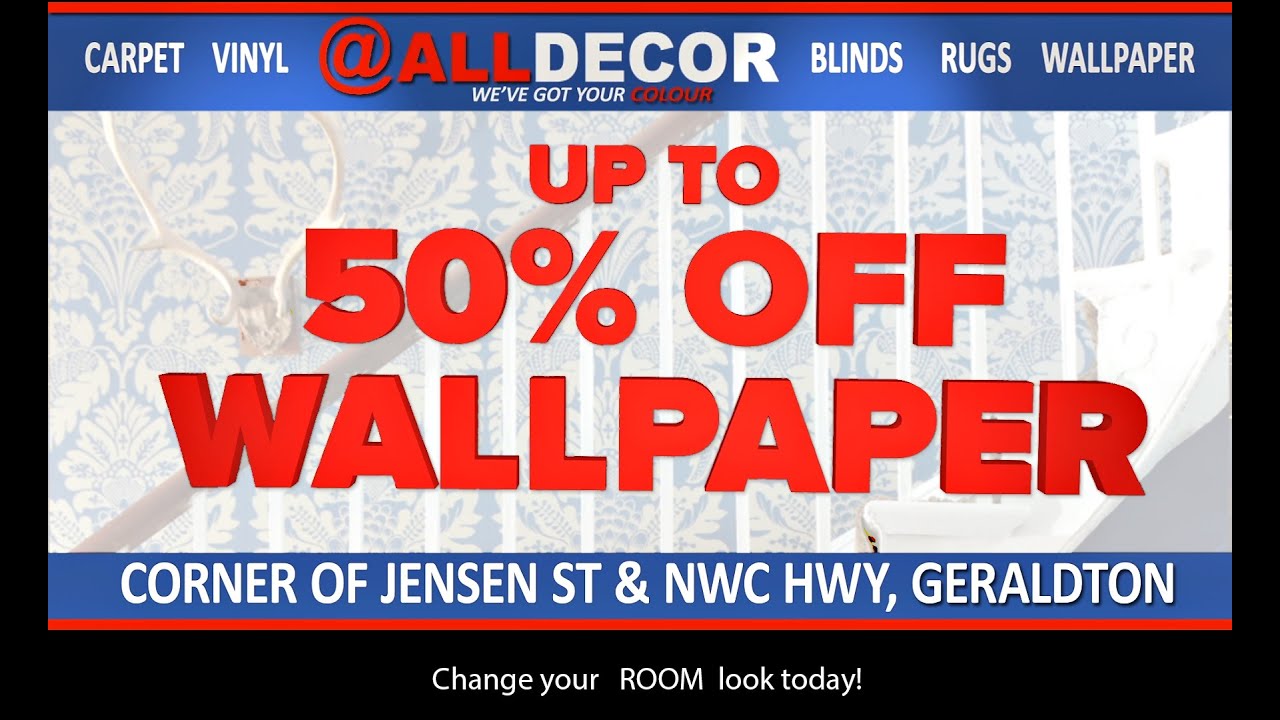 ALLDECOR WALLPAPER SALE ON NOW! YouTube