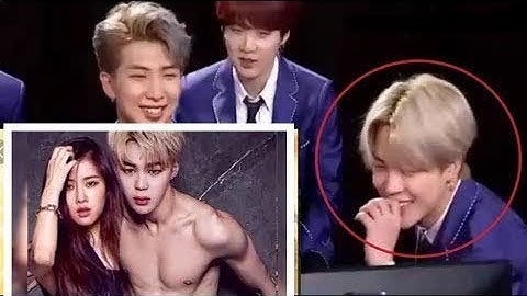 BTS reaction to  JiRosé Video Fan made Rosé Jimin TA R