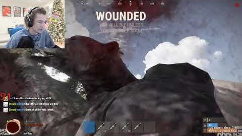 xQc kills Dafran then dies to bear | OTV RUST SERVER