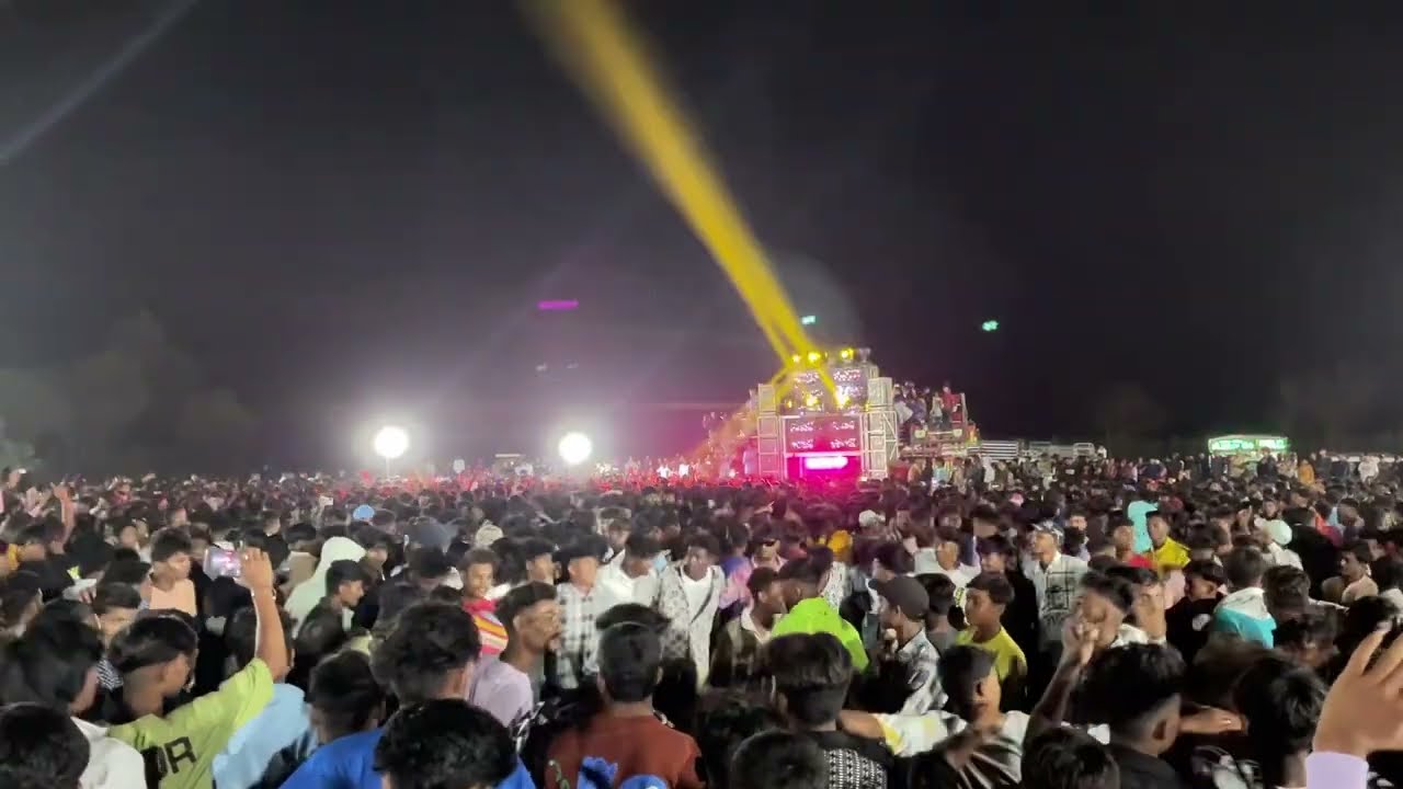 Gujrati Non stop garba  Rocky star band Atkikvad Full public 