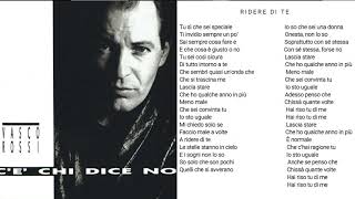 VASCO ROSSI - RIDERE DI TE