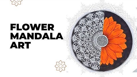 Easy Flower mandala art || Easy Mandala art for beginners || step by step mandala art