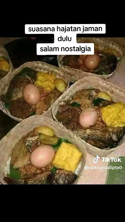 suasana hajatan jaman dulu era 80 han