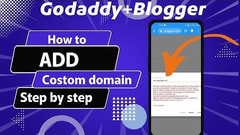Blogger Pro Tip: 2023  Connect Your Godaddy Domain for a Professional Look . Tech2help