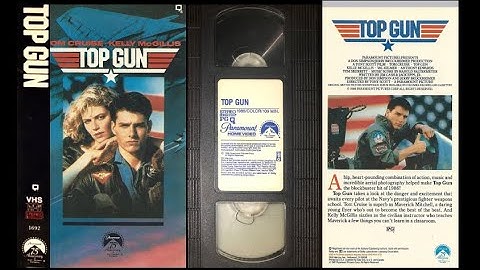 Top Gun (1986) Opening, Ending Credits | Original VHS Paramount Home Video, Diet Pepsi Ad 1987