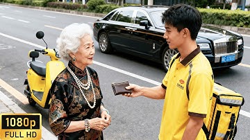 Delivery guy bullied by everyone helps an old lady being robbed. She turns out to be the richest！