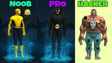 NOOB vs PRO vs HACKER | Spider Rope Hero | ShiZuff