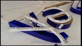 how to Led sign board manufacturing led light acurlic letters advertising and branding