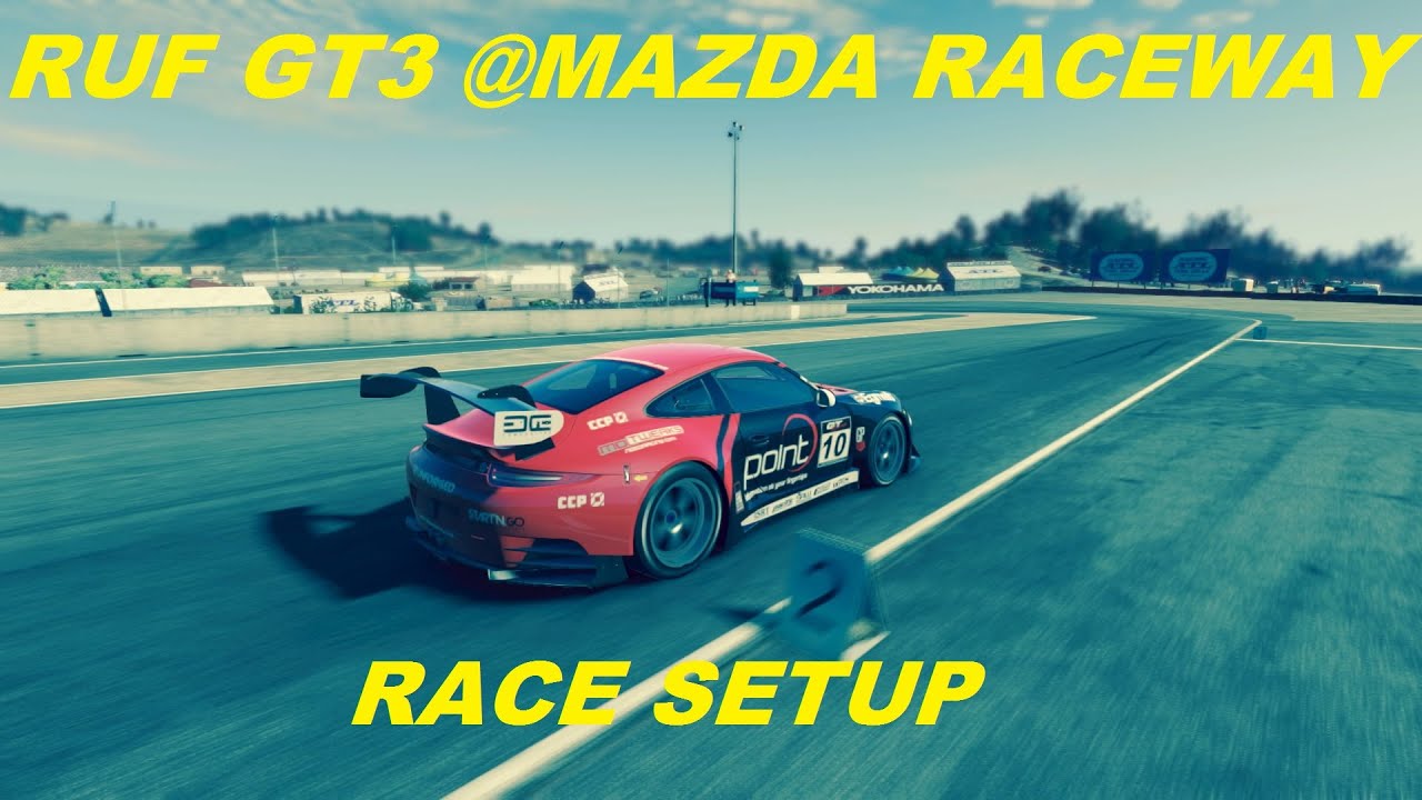 PROJECT CARS RUF GT3 @MAZDA RACEWAY LAGUNA SECA HEAVY FUEL RACE SETUP driveclub ps4 offline
