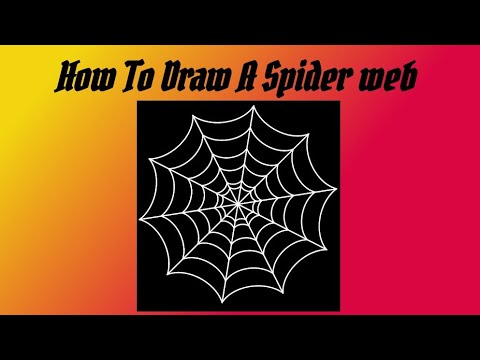 How To Draw A Spider Web || Easy Drawing ||Mr Artist - YouTube