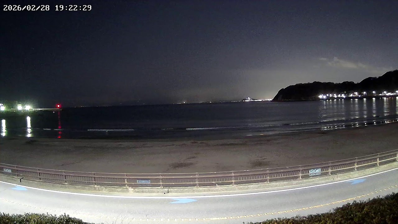 神奈川県逗子市逗子東海岸海況ライブカメラ Kanagawa Zushi Zushibeach Live camera.world.cam
