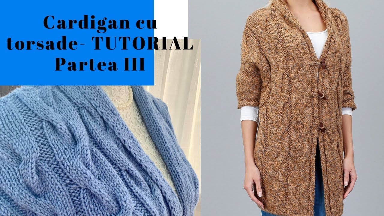 Cardigan cu torsade - TRICOTAM IMPREUNA- Partea III