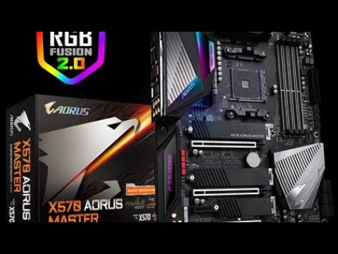 Gigabite x570 Aorus Master распаковка