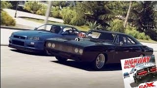 TESTANDO OS CARROS DODGE CHARGER E NISSAN SKYLINE GT-R NO (carx highway racing). screenshot 2