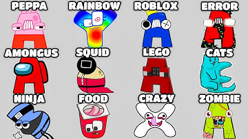 Alphabet Lore But Everyone Is ALL Different Versions (Full Version)