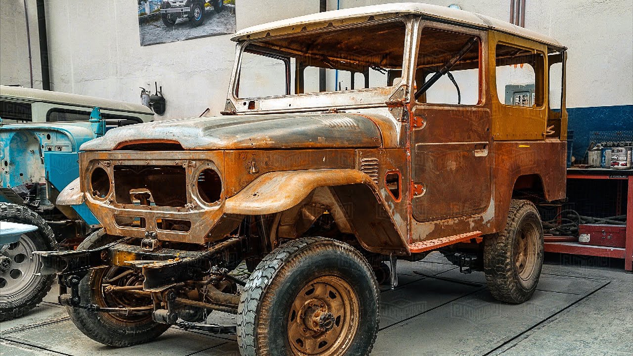 1984 Toyota Land Cruiser FJ43 1FZ 4.5L Restoration Project - YouTube