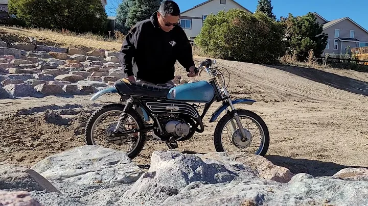 1973 Yamaha GT80 MX80 GTMX80 - Start Up Video