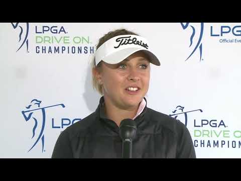 Pauline Roussin Bouchard 2022 LPGA Drive on Championship Saturday Interview