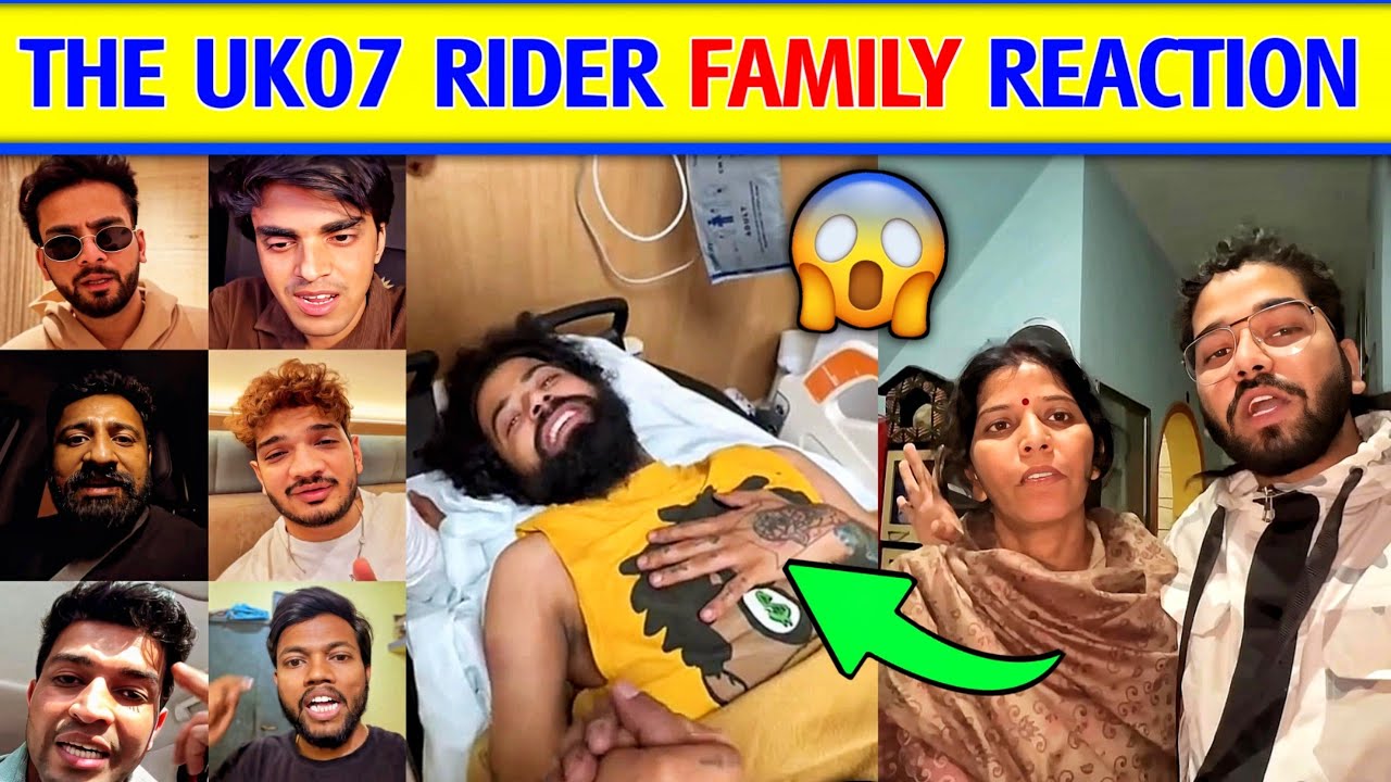😱The Uk07 Rider Health Update | The Uk07 rider News | Youtubers Reaction on The Uk07 Rider