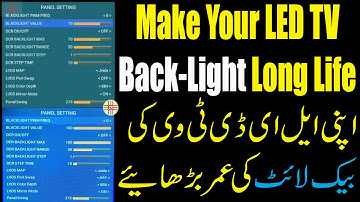 Make Your LED TV Back-Light Long Life. a Detail in Urdu/Hindi