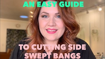 An easy guide to cutting side swept bangs