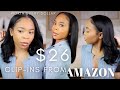 AMAZON $26 !!! I'M OBSESSED | How To Install & Curl Clip-Ins Like A Pro - Styling Tutorial & More
