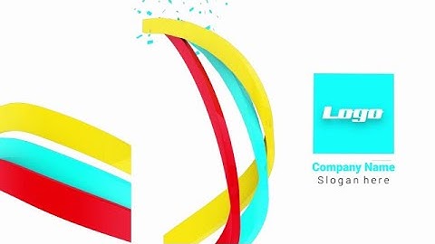 3D Ribbons Logo DaVinci Resolve Templates