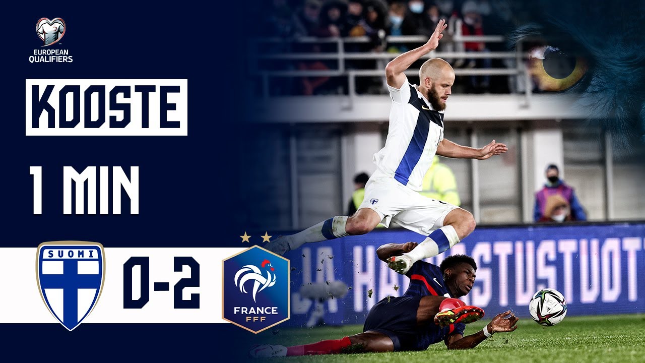 Highlights (1 min.) | Suomi–Ranska 0–2 I FIFA World Cup 2022 -karsinnat I 16.11.