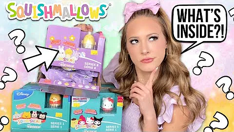 OPENING NEW BOXES OF SQUOOSHEM MYSTERY PACKS 😱😍 (DISNEY, HELLO KITTY, & EASTER)