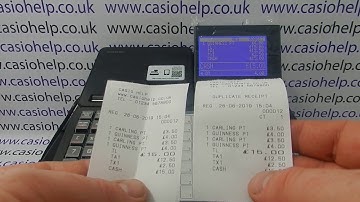 How to print Copy Receipt On The Casio SR-C4500 Cash Register