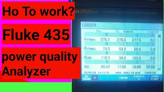 How to install fluke power quality analayzer and check phase Diagram