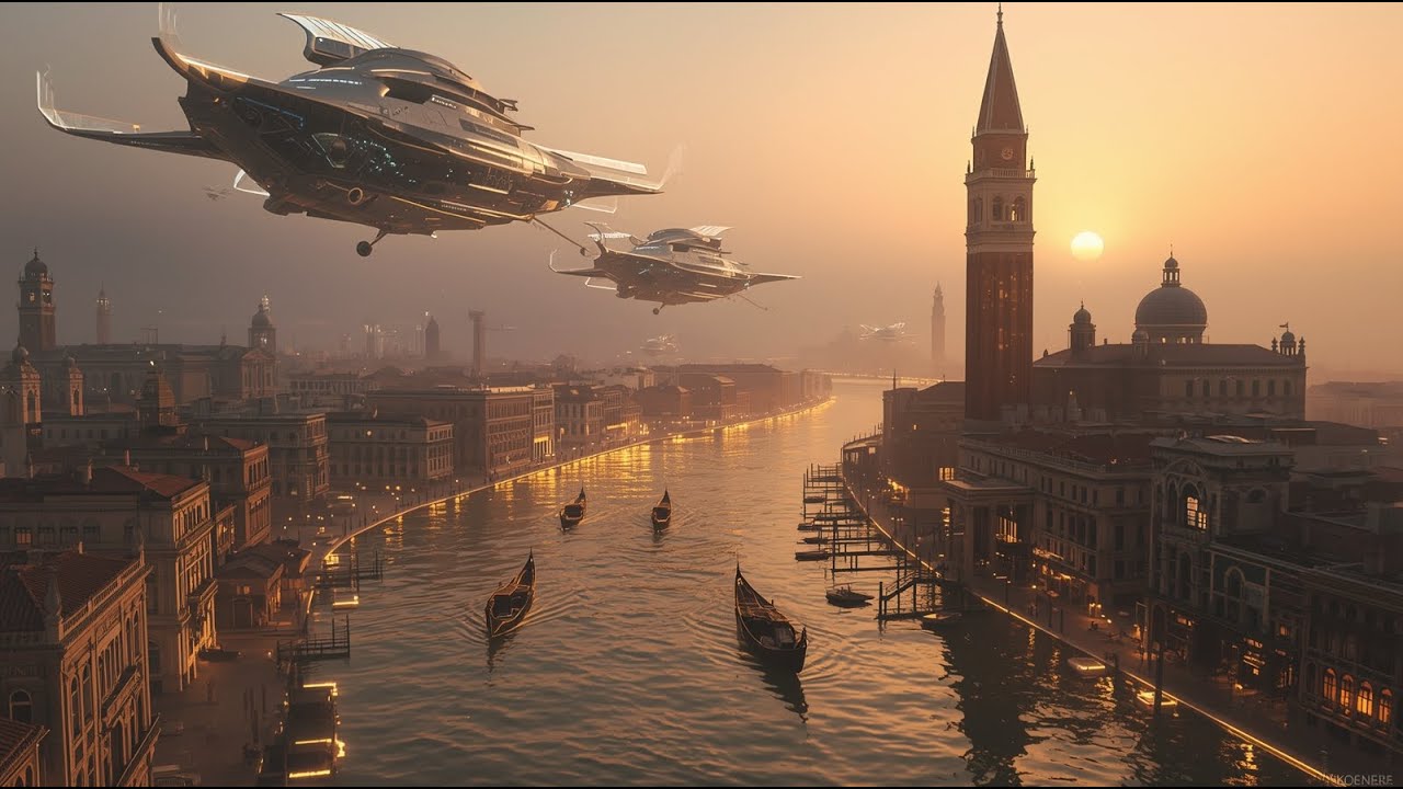 Future of Venice 2300 – City of Liquid Light  AI Short Film (4K) 1