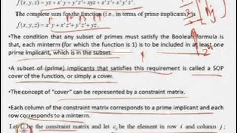 Mod-03 Lec-02 Two level Boolean Logic Synthesis-2