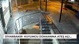 Diyarbakır - Kuyumcu Dükkanına Ateş Açıp 100 Bin Dolar Haraç Istediler; Saldırı Kamerada